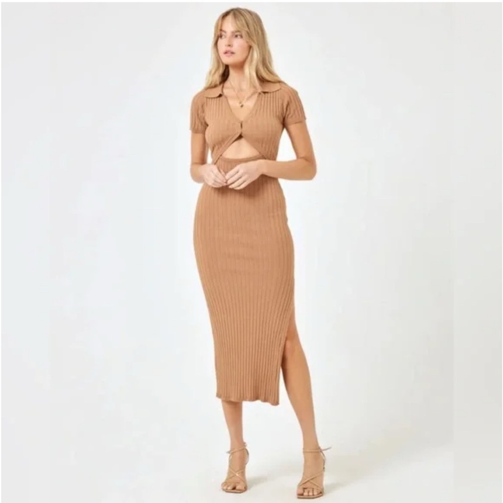 NWT L-Space Lena Dress Camel size M